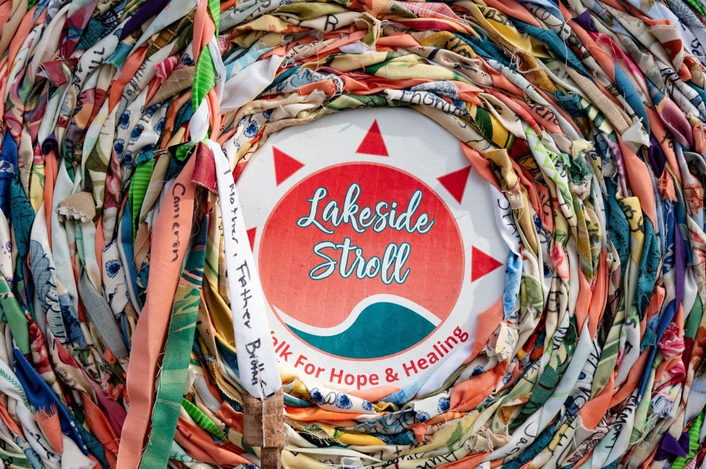 Memorial tapestry created for the Treasure Coast Hospice Lakeside Stroll