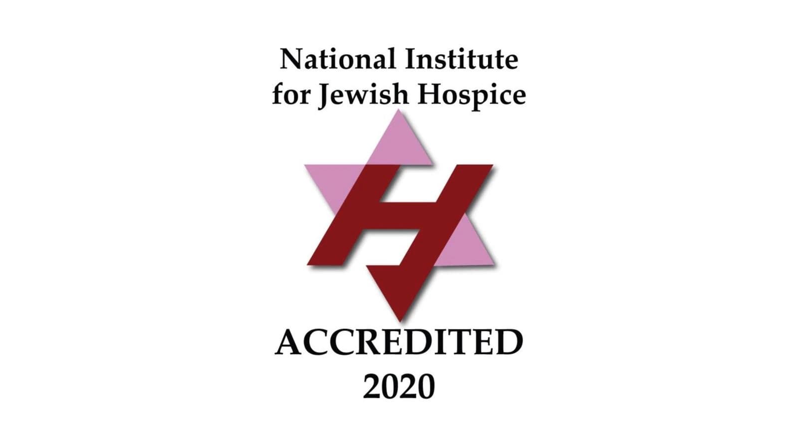 National Institute for Jewish Hospice accreditation seal, 2020