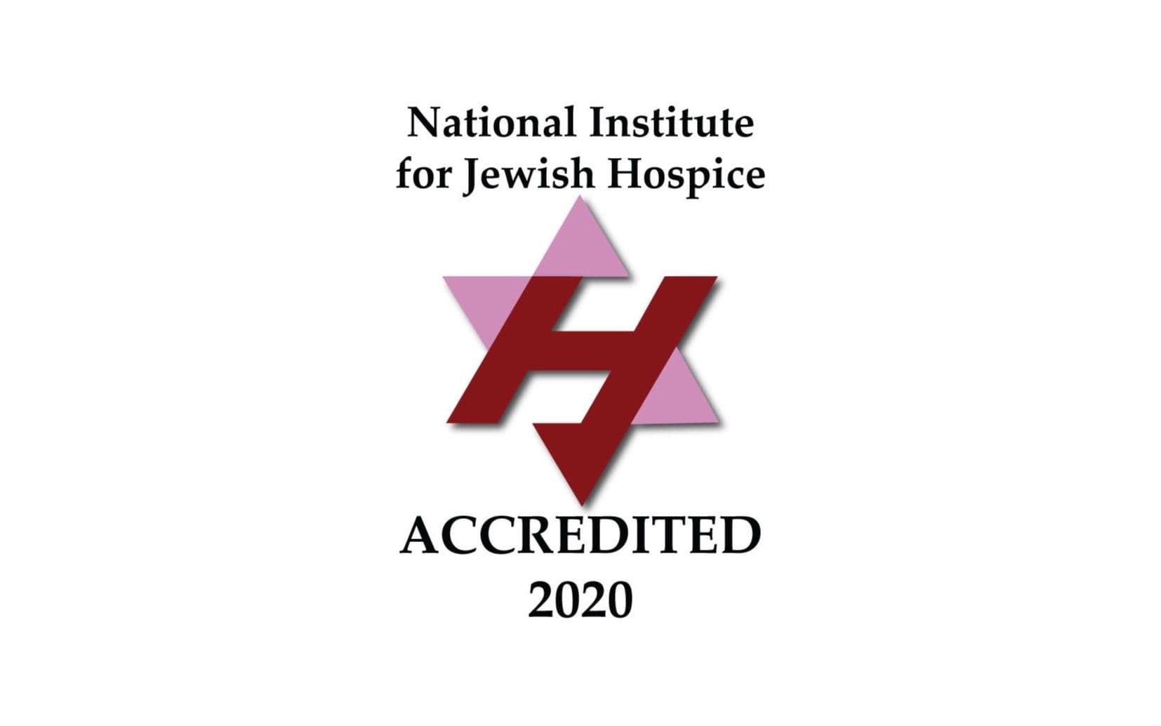 National Institute for Jewish Hospice accreditation seal, 2020