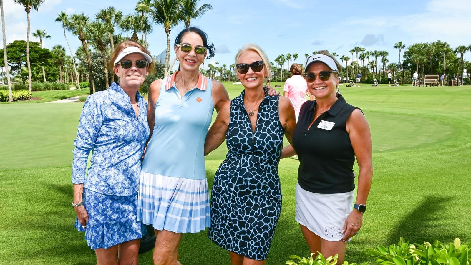 Sueann Saleeby, Cheryl Mayes, Teri Coleman and Donna Sands at a Treasure Coast Hospice Foundation event